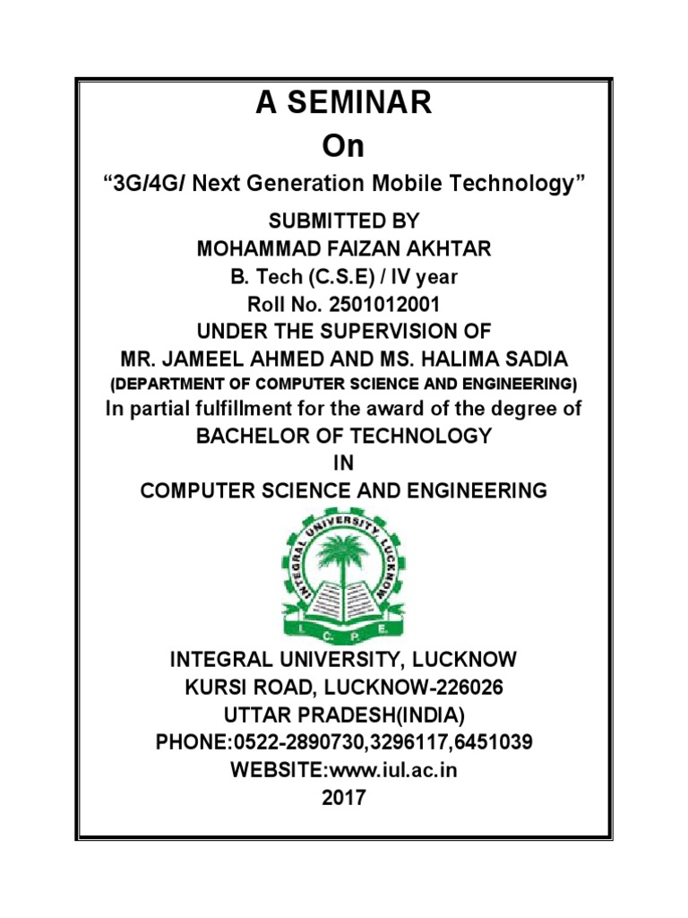 Seminar on Next Gen Mobile Tech | PDF | Technology & Engineering