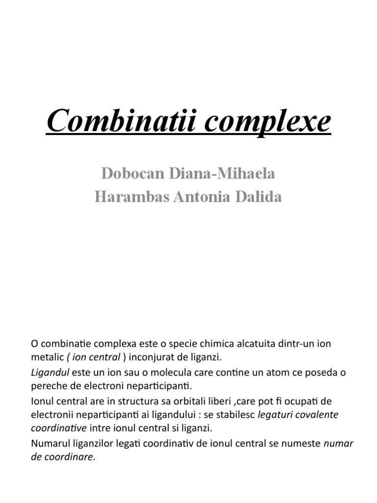 Combinatii Complexe | PDF