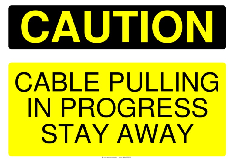 Cable Pulling in Progress PDF PDF