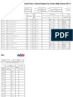 School Form 1 for Grade 11 (SF1-SHS