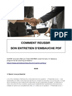 Comment Réussir Son Entretien Dembauche PDF