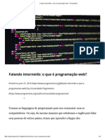 o que é programação web ESTRUTURA_ - PrograMaria