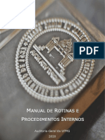 Manual de Rotinas e Procedimentos - Auditoria-Geral