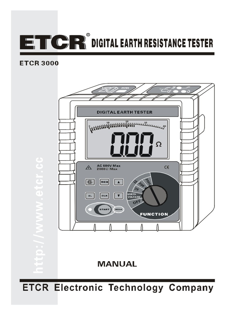 ETCR 3000 Manual PDF | PDF
