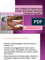 Formulasi Pakan Metode Pearson Square PDF