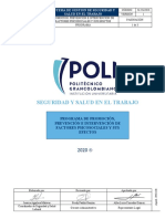 Programa de prevención de riesgo psicosocial