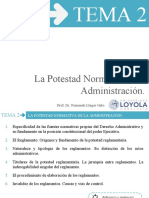 Tema 2. La Potestad Normativa de La Administración.
