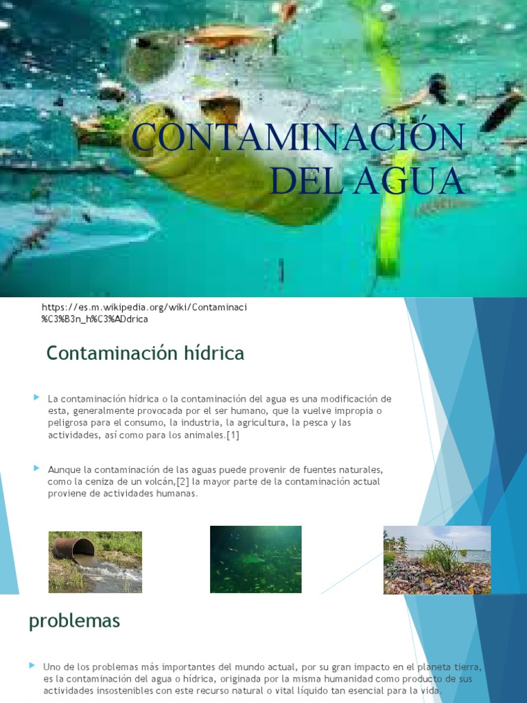 Contaminación Del Agua | PDF | La contaminación del agua | Ciencia ...