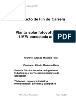 Planta Solar Fotovoltaica de 1 MW Proyec PDF