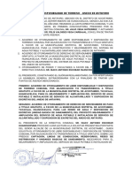 Acta de Libre Disponibilidad de Terreno - Antaviro