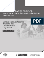 A13-Ebrs-31 - Ebr Secundaria Educacion Religiosa - Forma 1
