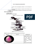 Uso y cuidado del microscopio