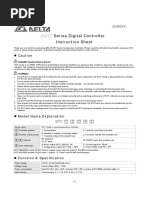 Delta DTC1000/2000 Manual Guide | PDF | Thermocouple | Switch