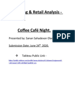 Marketing & Retail Analysis - Project 8 Coffee Café Night