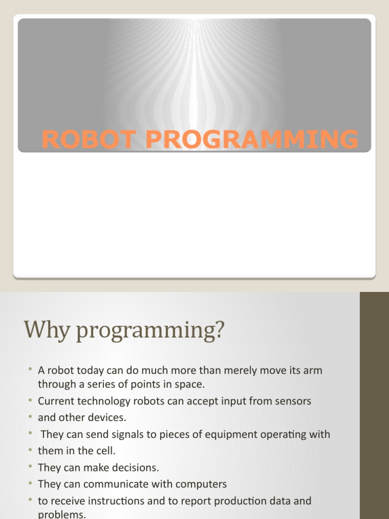 Robot Programming | PDF | Cartesian Coordinate System | Robot