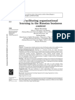 T5 - Molodchik Facilitating Organizational Learning in The Russian Business Context