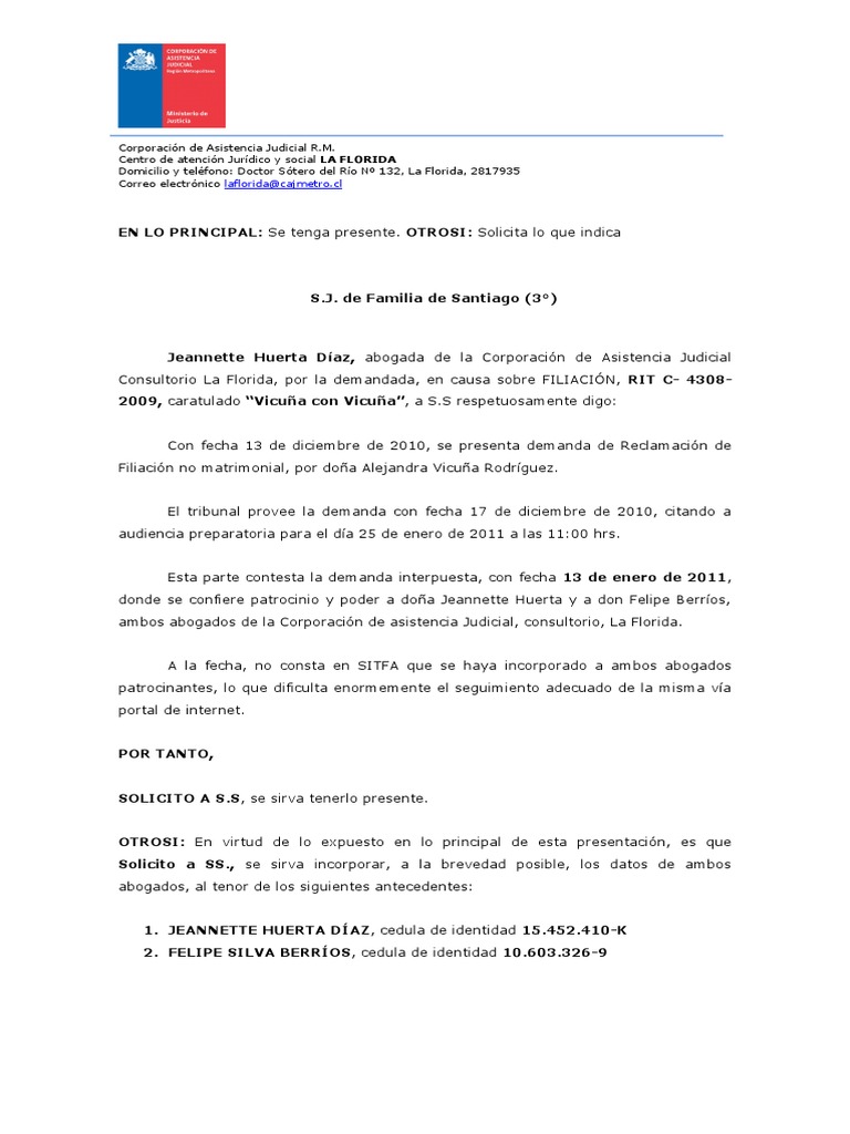 Solicita Incorporar RUT Abogados A SITFA | PDF
