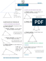 Triángulos: definición, clasificación y teoremas fundamentales