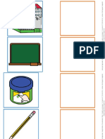 Asociar Pictogramas Sobre Objetos Del Colegio