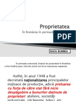 Proprietatea in Romania in Perioada Comunista