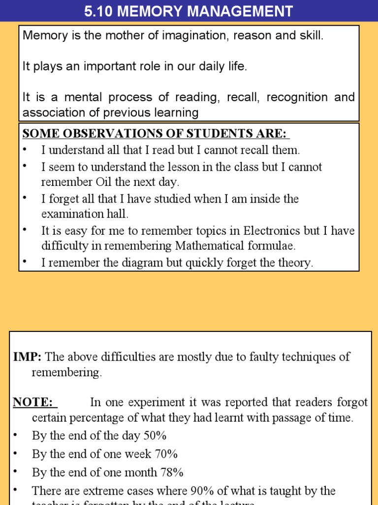 Some Observations of Students Are | PDF | Memory | Long Term Memory