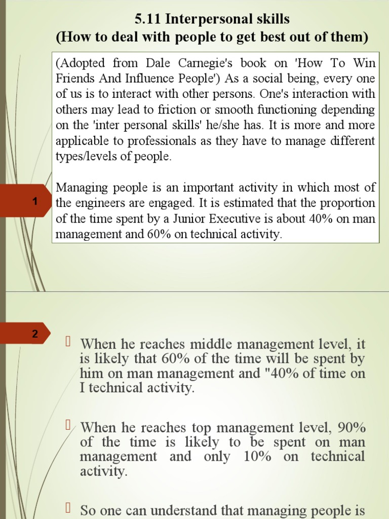 5.11 Interpersonal Skills (How To Deal With People To Get Best Out of ...