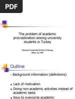 Download The Problem of Academic Procrastination Among University Students-Presentation by Menezes Chilongo SN46833931 doc pdf