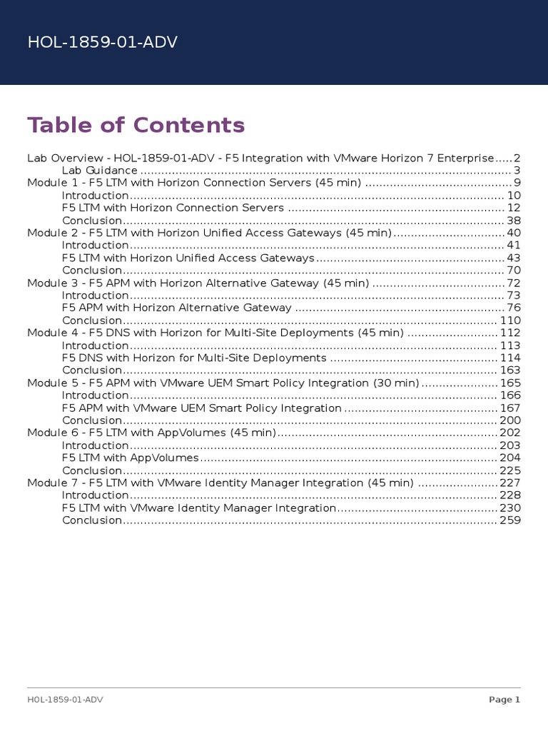 F5 Load Balancer with VMware Horizon Guide | PDF | Transport Layer ...