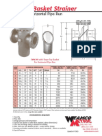 Vertical Basket Strainer: For Horizontal Pipe Run