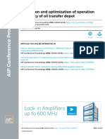 Evaluation and Optimization of Operation Efficiency of Oil Transfer Depot