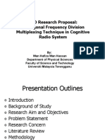 PHD Research Proposal: Orthogonal Frequency Division Multiplexing Technique in Cognitive Radio System