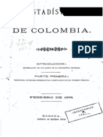 Estadísticas de Colombia 1876 PDF