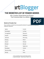 The Monster List of Power Words: 801+ Emotion-Packed Words and Phrases That'll Instantly Make You A Better Writer