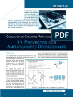 11 Proyectos Con Amplificadores Operacionales (Montajes) - SE288 PDF