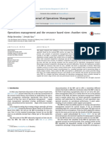 Journal of Operations Management: Philip Bromiley, Devaki Rau