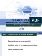 Clientes Ligeros - Dominio Windows