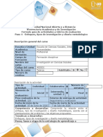 Guía de Actividades y Rúbrica de Evaluación - Paso 4 - Enfoques, Tipos de Investigación y El Diseño Metodológico