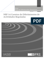 NIIF 14 Cuentas de Diferimientos de Actividades Reguladas: Norma Internacional de Información Financiera