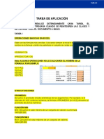 Tarea de Aplicación Quinto Grado