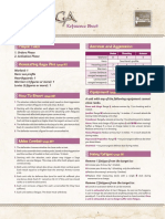 Reference Sheet Combat Rules