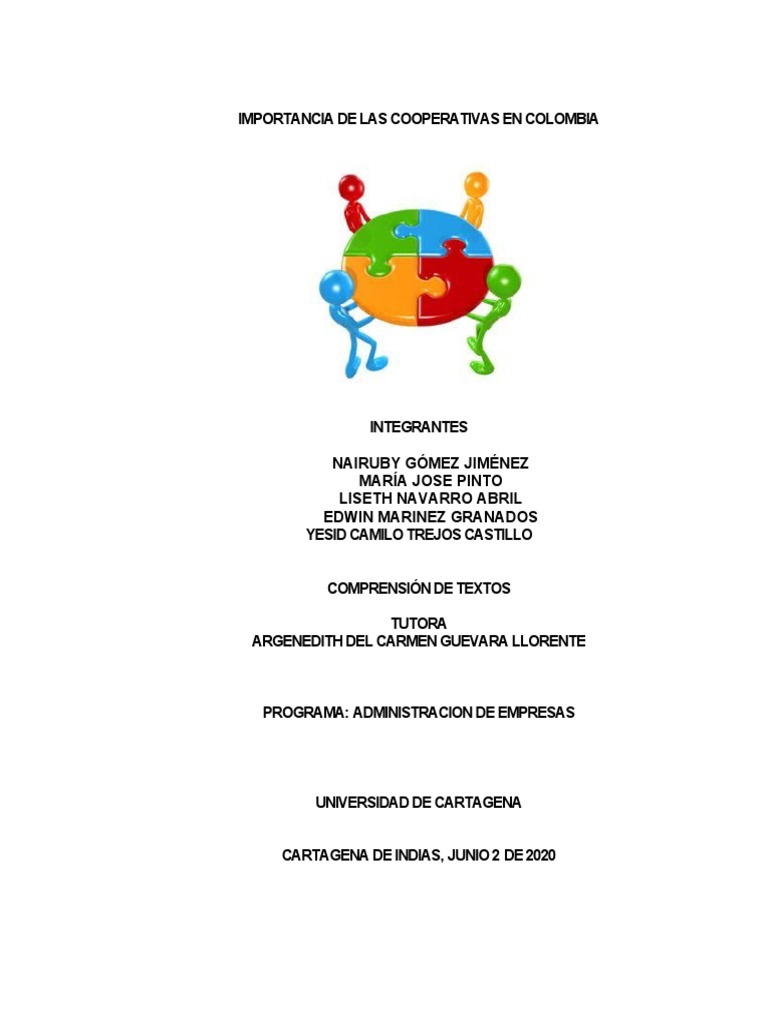 Importancia de Las Cooperativa en Colombia | PDF | Cooperativa | Colombia