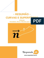 Resumao de Curvas e Superficies Do Responde Ai PDF
