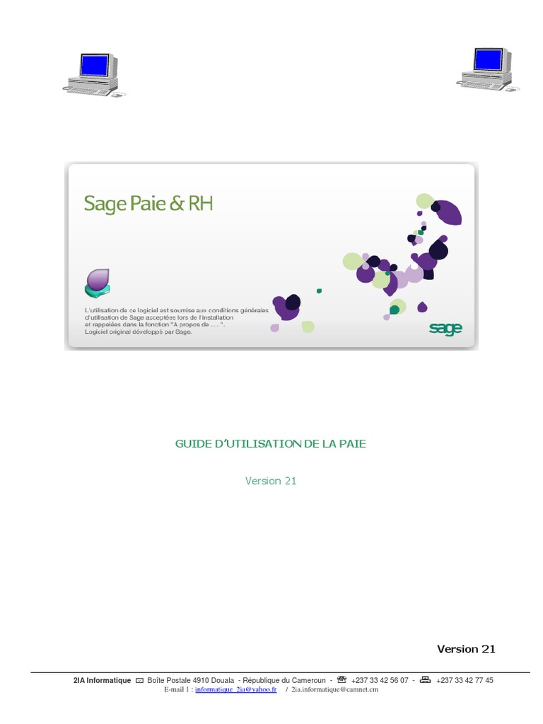 Sage Ce Fichier Est En Cours D utilisation Guide Utilisateur Paie V21 Formation | PDF | Convention collective |  Salaires
