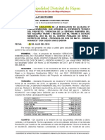 Solicito anulación de resolución de alcaldía que aprueba expediente técnico de proyecto de defensa ribereña