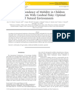 Context-Dependency of Mobility in Childr