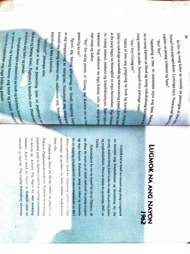 Lugmok Na Ang Nayon Edgardo M. Reyes PDF | PDF