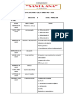 Rol de Evaluaciones Del Ii Bimestre 2020