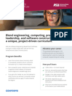 ASU Software Engineering MasterTrack Certificate Brochure PDF