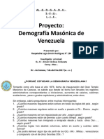 4 Presentacion Proyecto - Demografia Masonica de Venezuela-6-7-2017 PDF