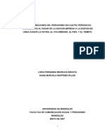 Transformaciones del periodismo en línea